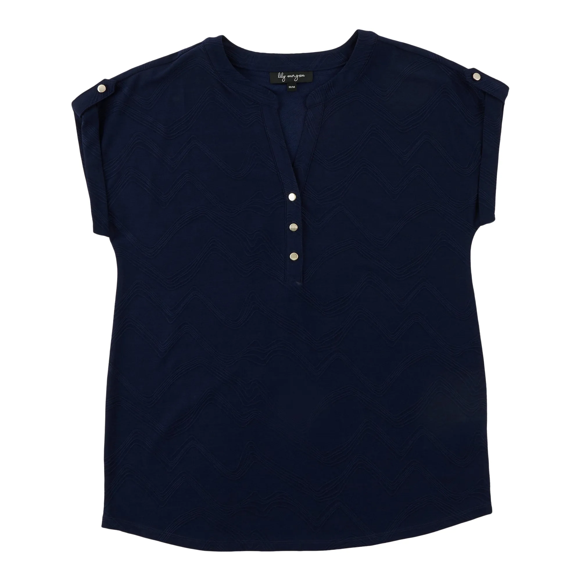 lily morgan Women's Roll Tab Sleeve Top sold by Giant Tiger product image thumbnail 4