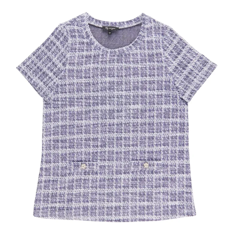lily morgan Women's Knit Tweed Top sold by Giant Tiger