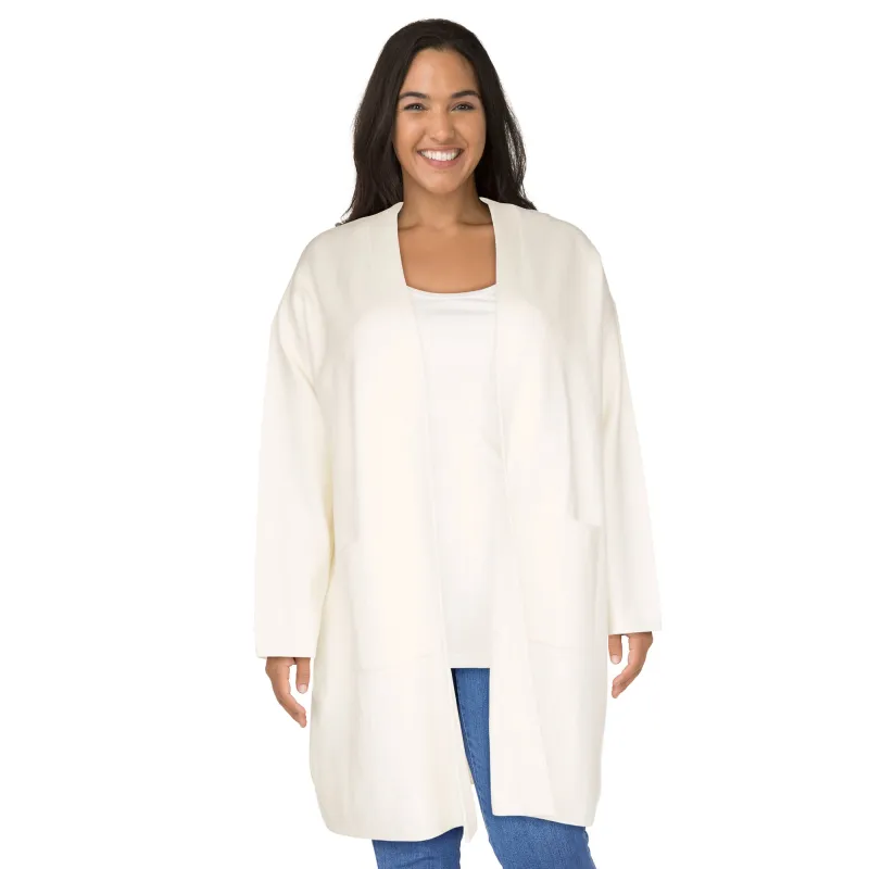 lily morgan Women's Plus Long Sleeve Cardigan sold by Giant Tiger