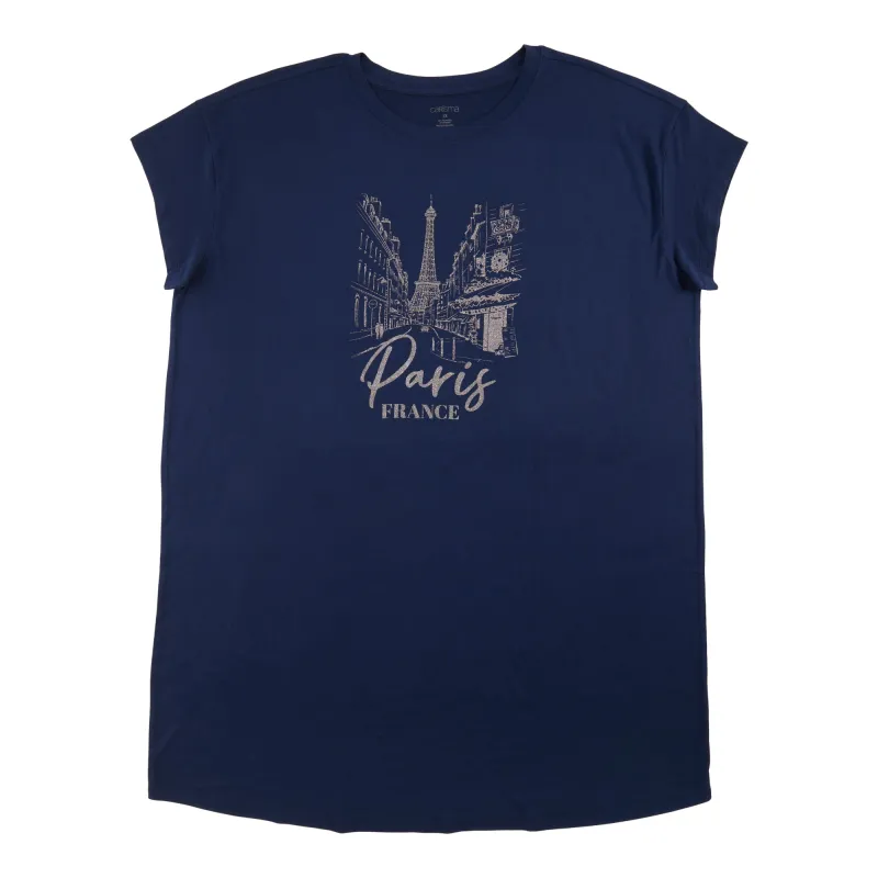 Carsima Women's Plus Peachy Screen Print Sleepshirt sold by Giant Tiger