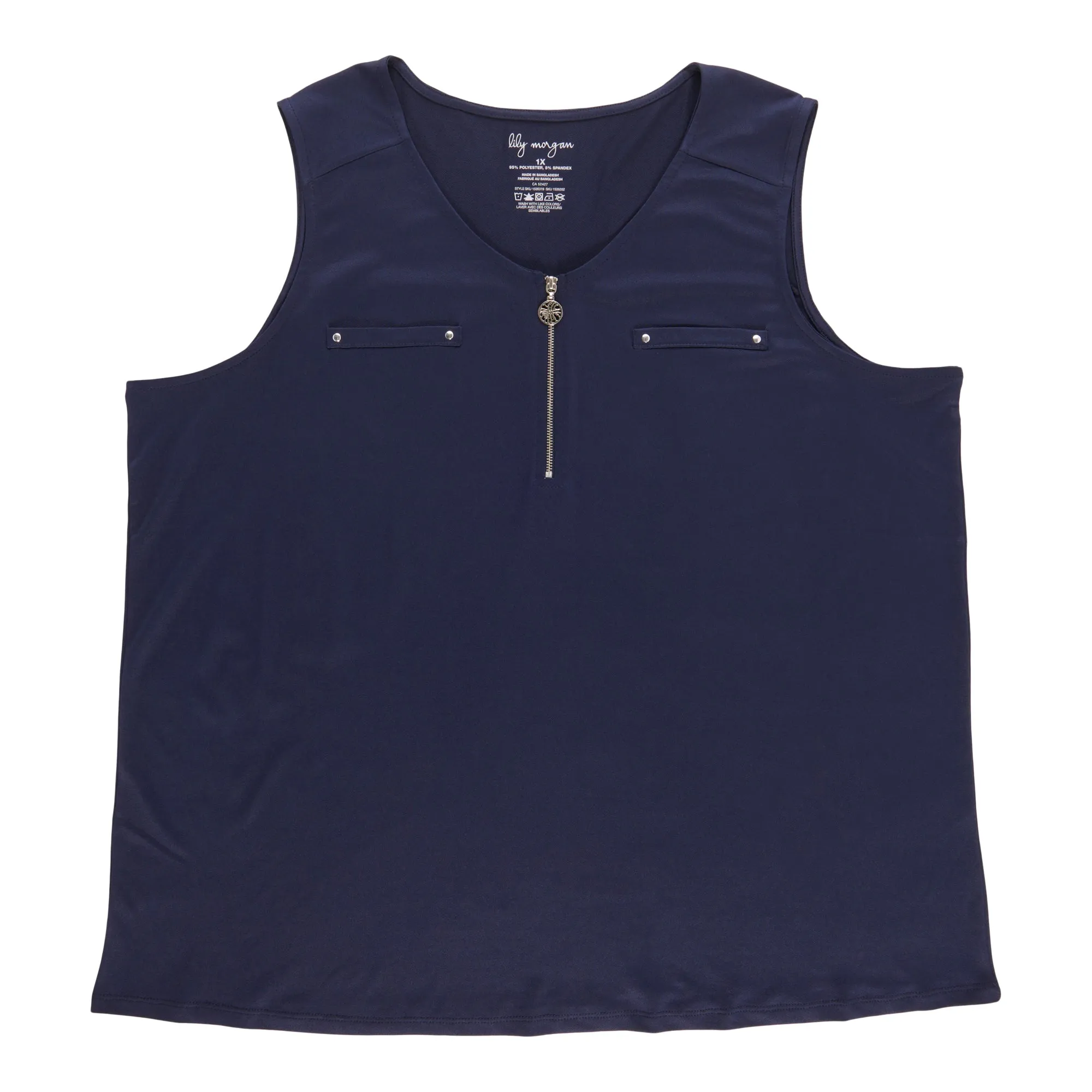 lily morgan Women's Plus Zipper Tank Top sold by Giant Tiger product image thumbnail 3