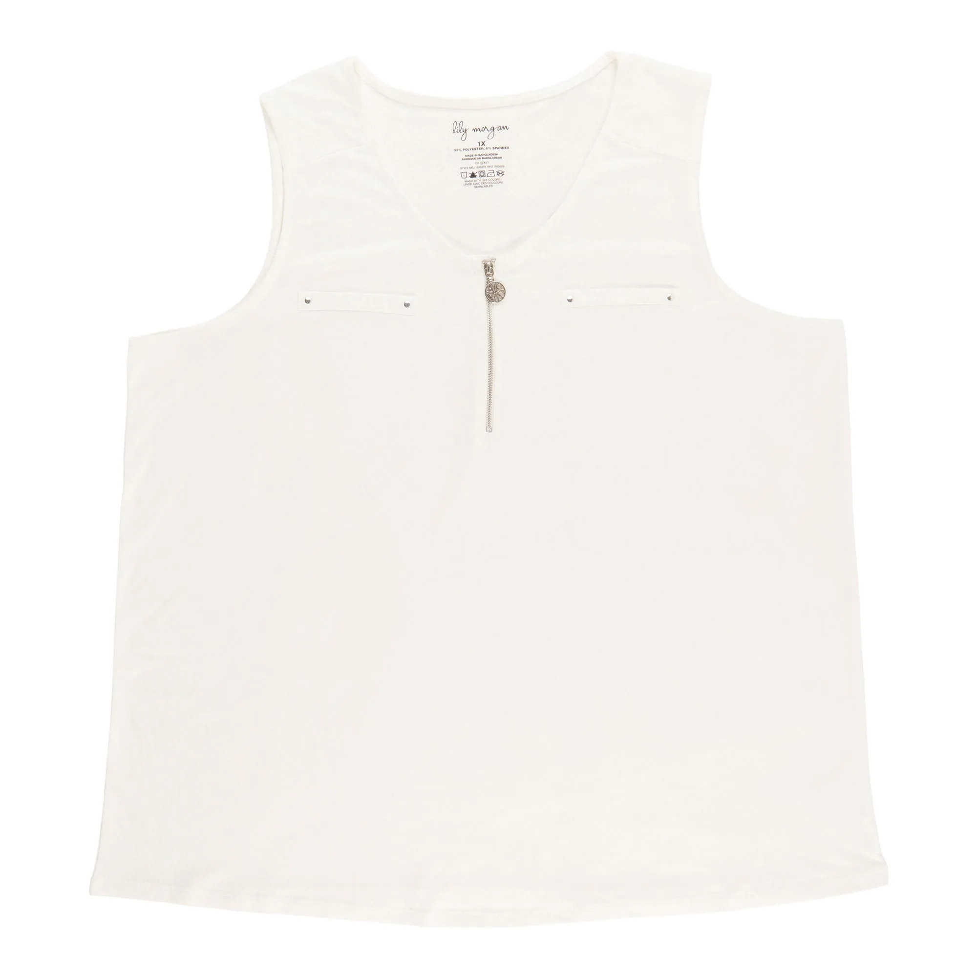 lily morgan Women's Plus Zipper Tank Top sold by Giant Tiger product image thumbnail 2