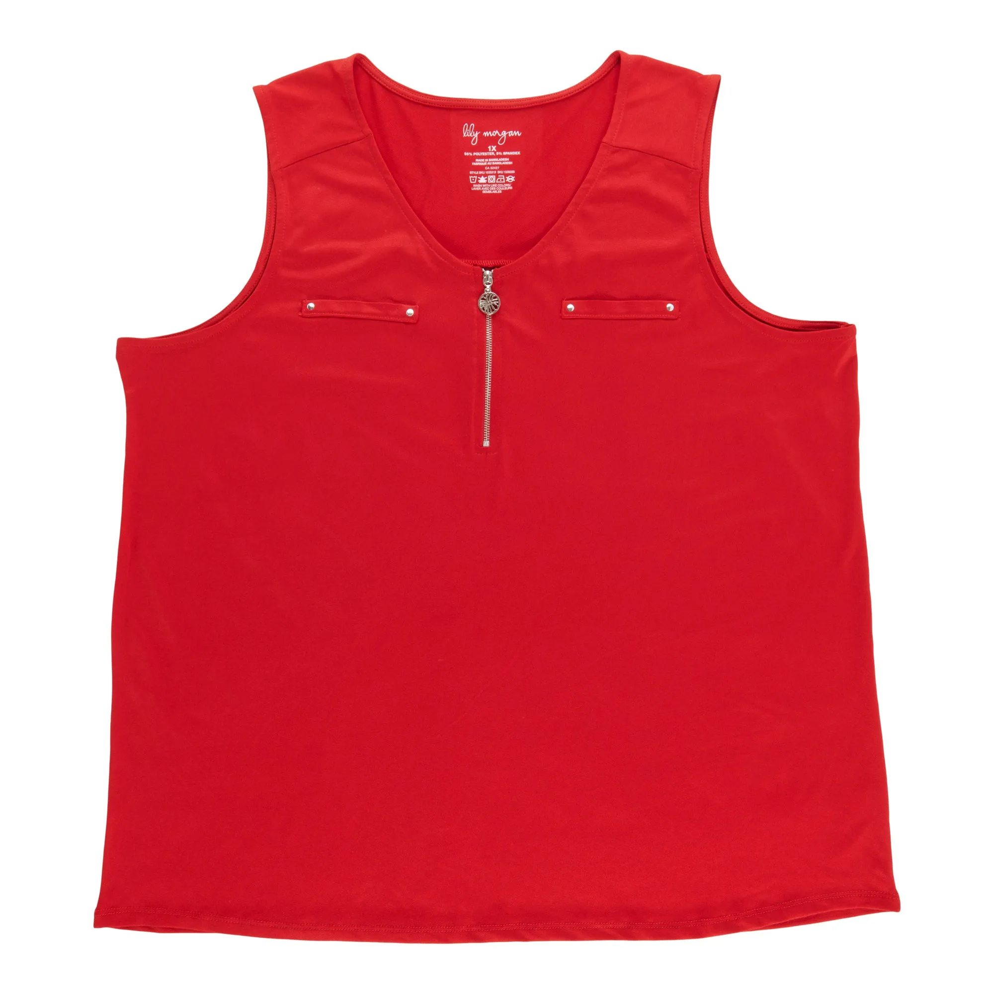 lily morgan Women's Plus Zipper Tank Top sold by Giant Tiger product image thumbnail 4