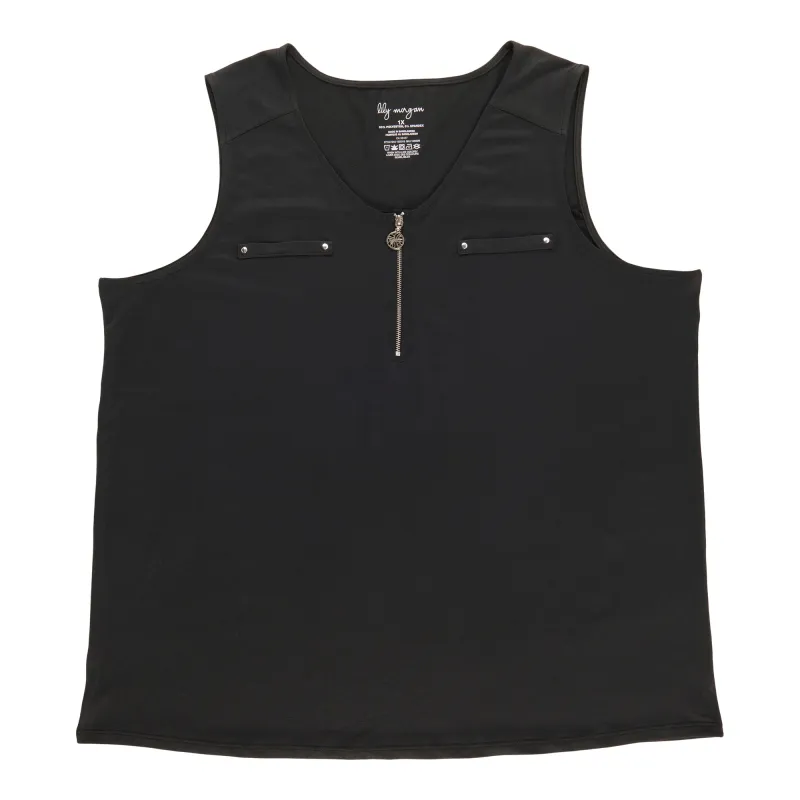 lily morgan Women's Plus Zipper Tank Top sold by Giant Tiger