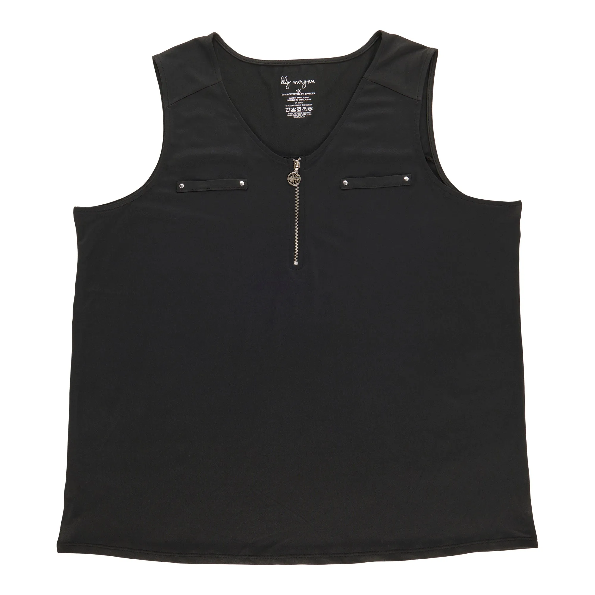lily morgan Women's Plus Zipper Tank Top sold by Giant Tiger