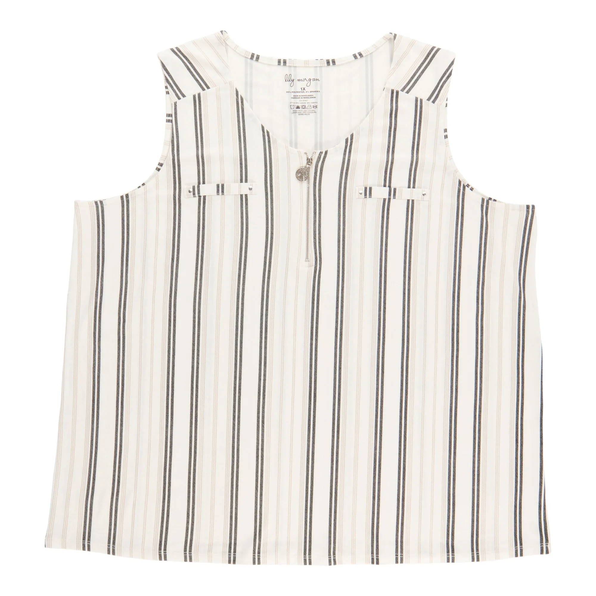lily morgan Women's Plus Zipper Tank Top sold by Giant Tiger product image thumbnail 5