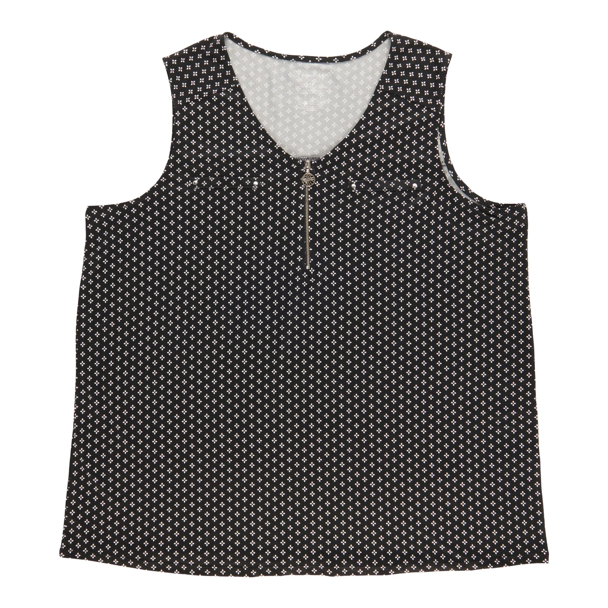 lily morgan Women's Plus Zipper Tank Top sold by Giant Tiger product image thumbnail 4