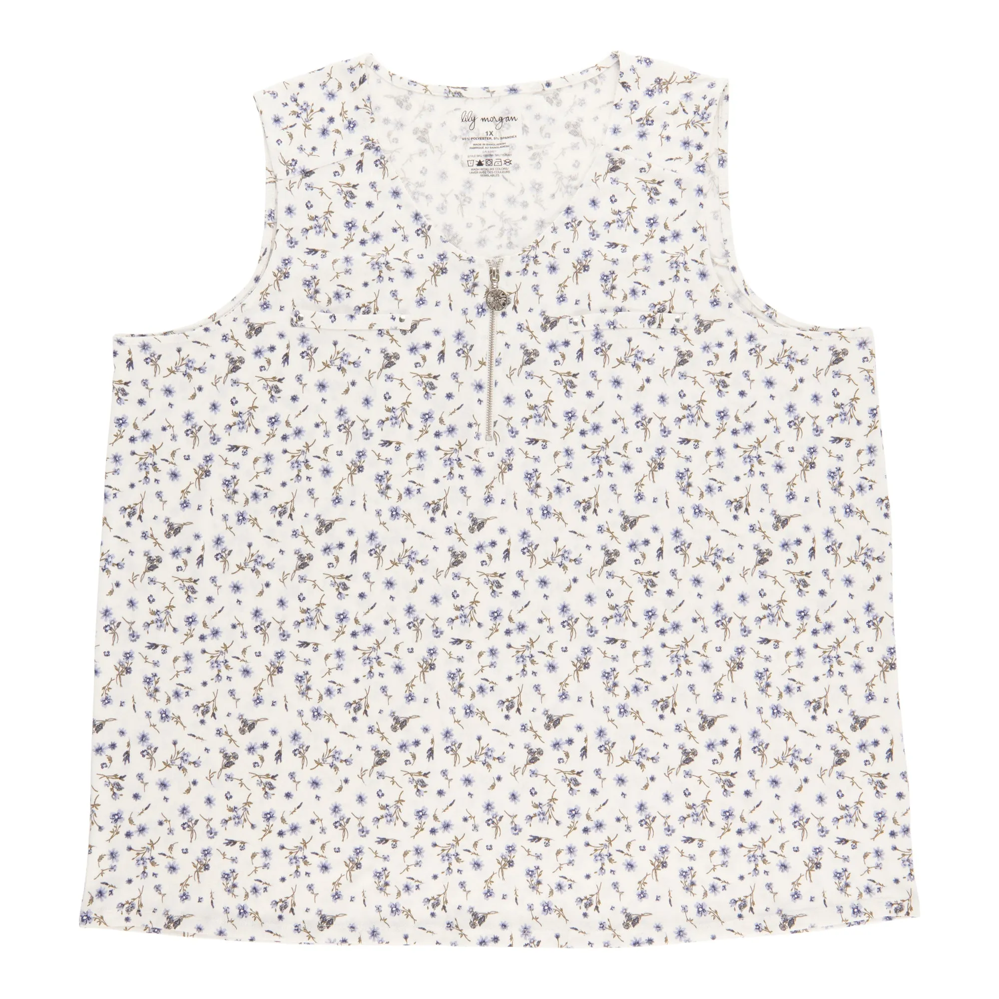 lily morgan Women's Plus Zipper Tank Top sold by Giant Tiger product image thumbnail 2