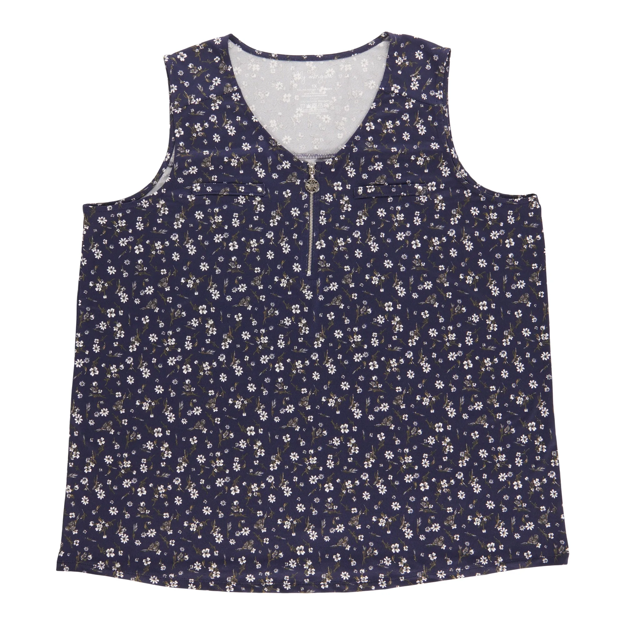 lily morgan Women's Plus Zipper Tank Top sold by Giant Tiger