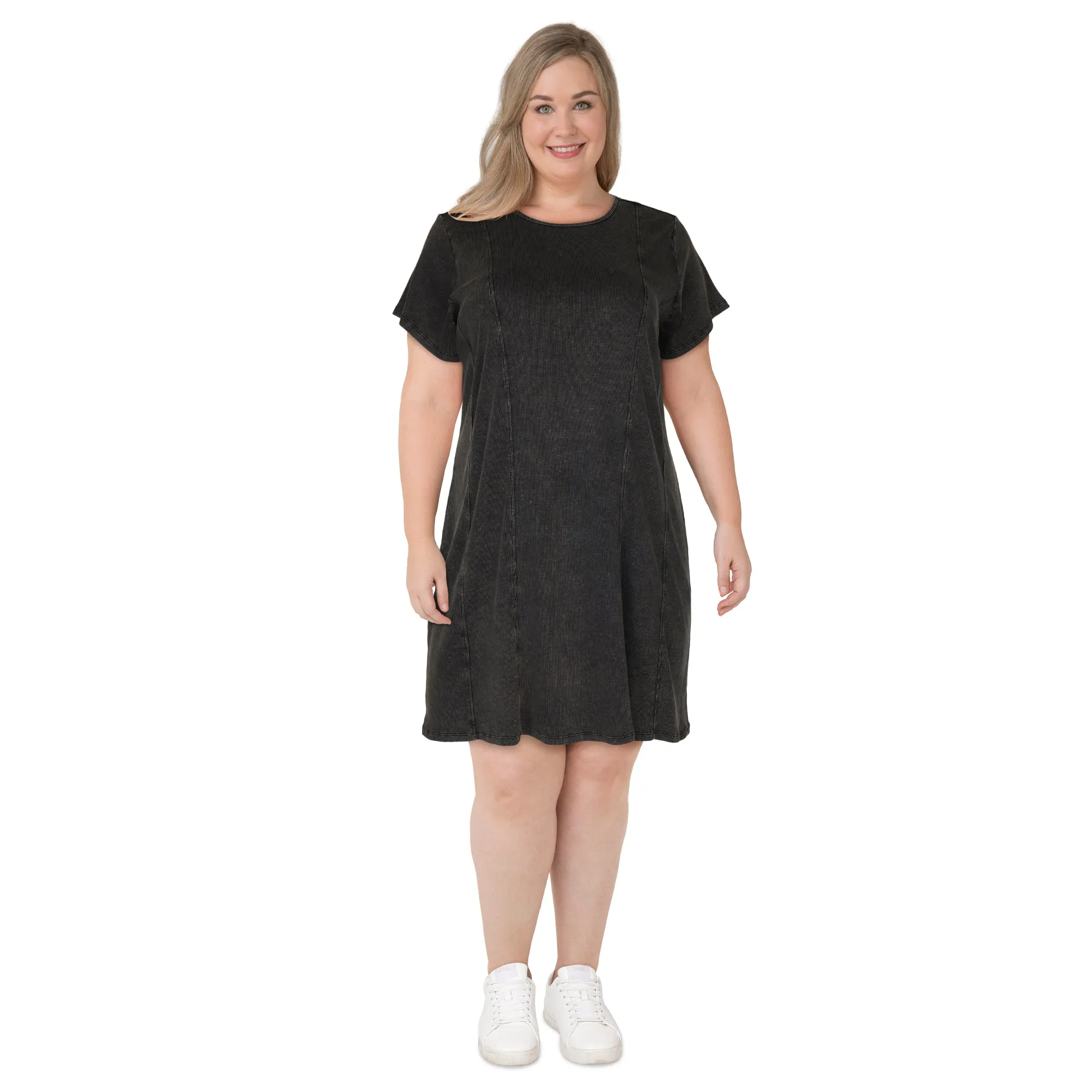 mySTYLE Women's Plus Ribbed T-Shirt Dress sold by Giant Tiger product image thumbnail 3