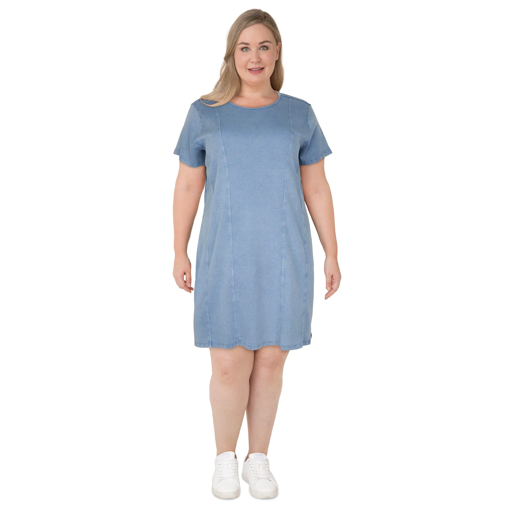 mySTYLE Women's Plus Ribbed T-Shirt Dress sold by Giant Tiger