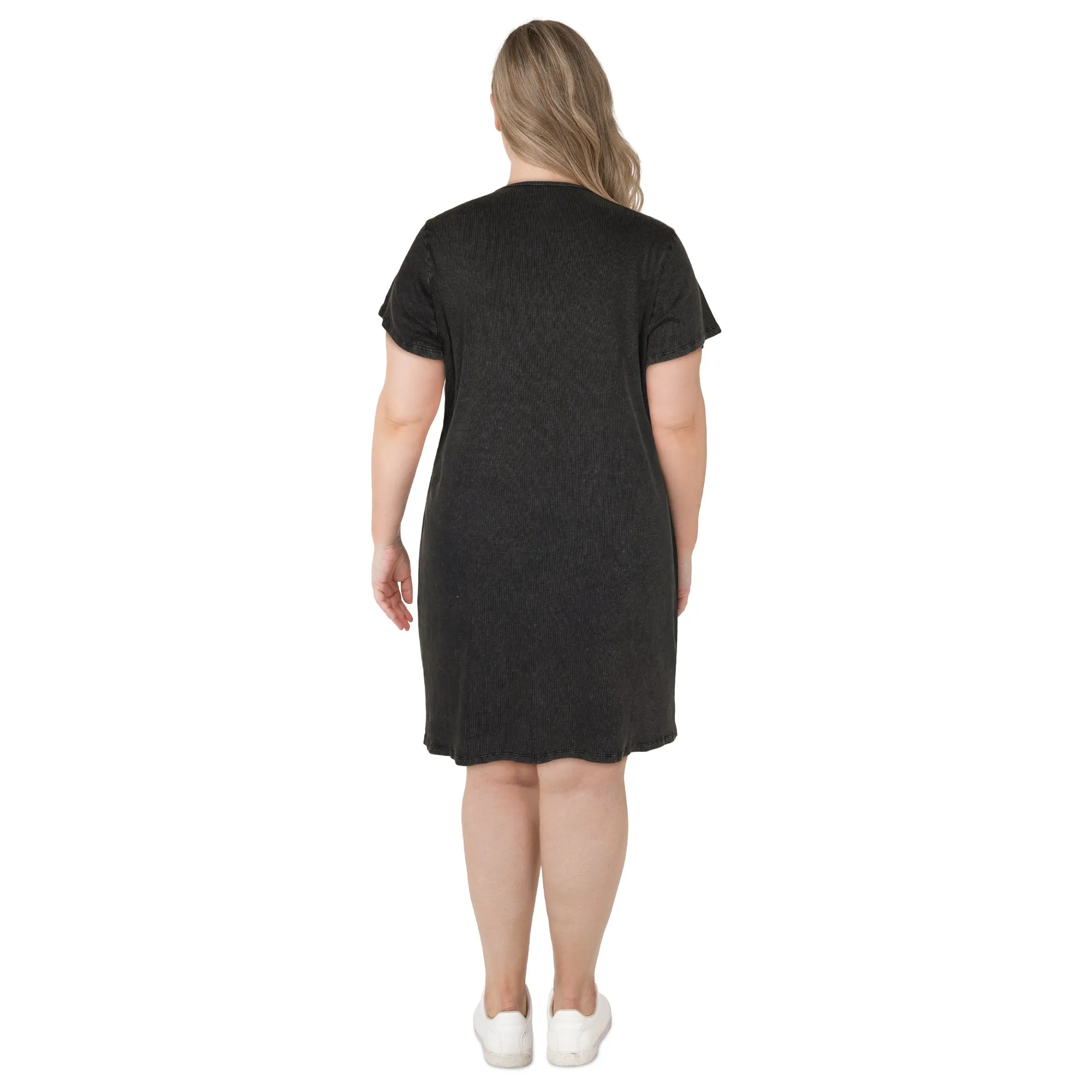 mySTYLE Women's Plus Ribbed T-Shirt Dress sold by Giant Tiger product image thumbnail 4