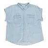 mySTYLE Women's Plus Short Sleeve Denim Shirt sold by Giant Tiger