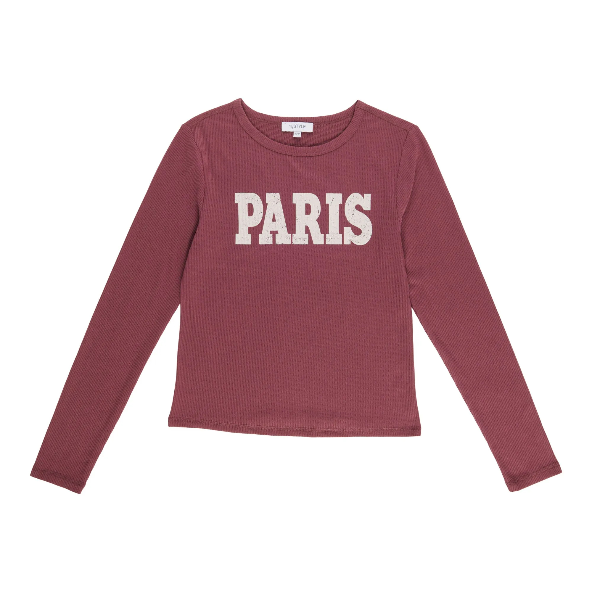 mySTYLE Women's Waffle Long Sleeve Tee sold by Giant Tiger product image thumbnail 2