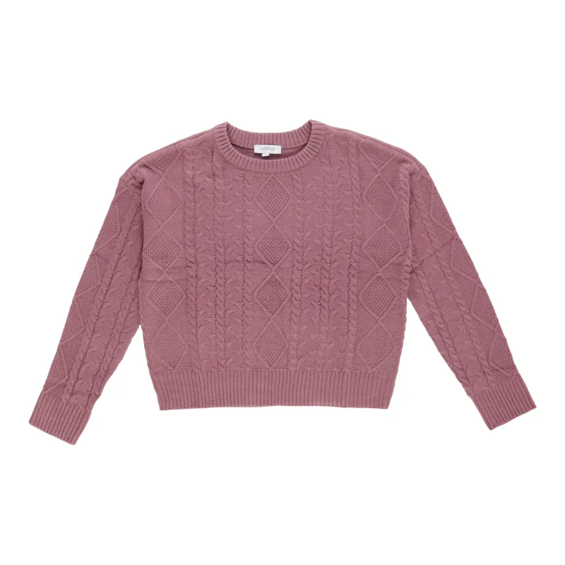 mySTYLE Women's Cable Sweater sold by Giant Tiger