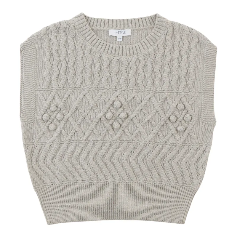 mySTYLE Women's Cable Sweater Vest sold by Giant Tiger
