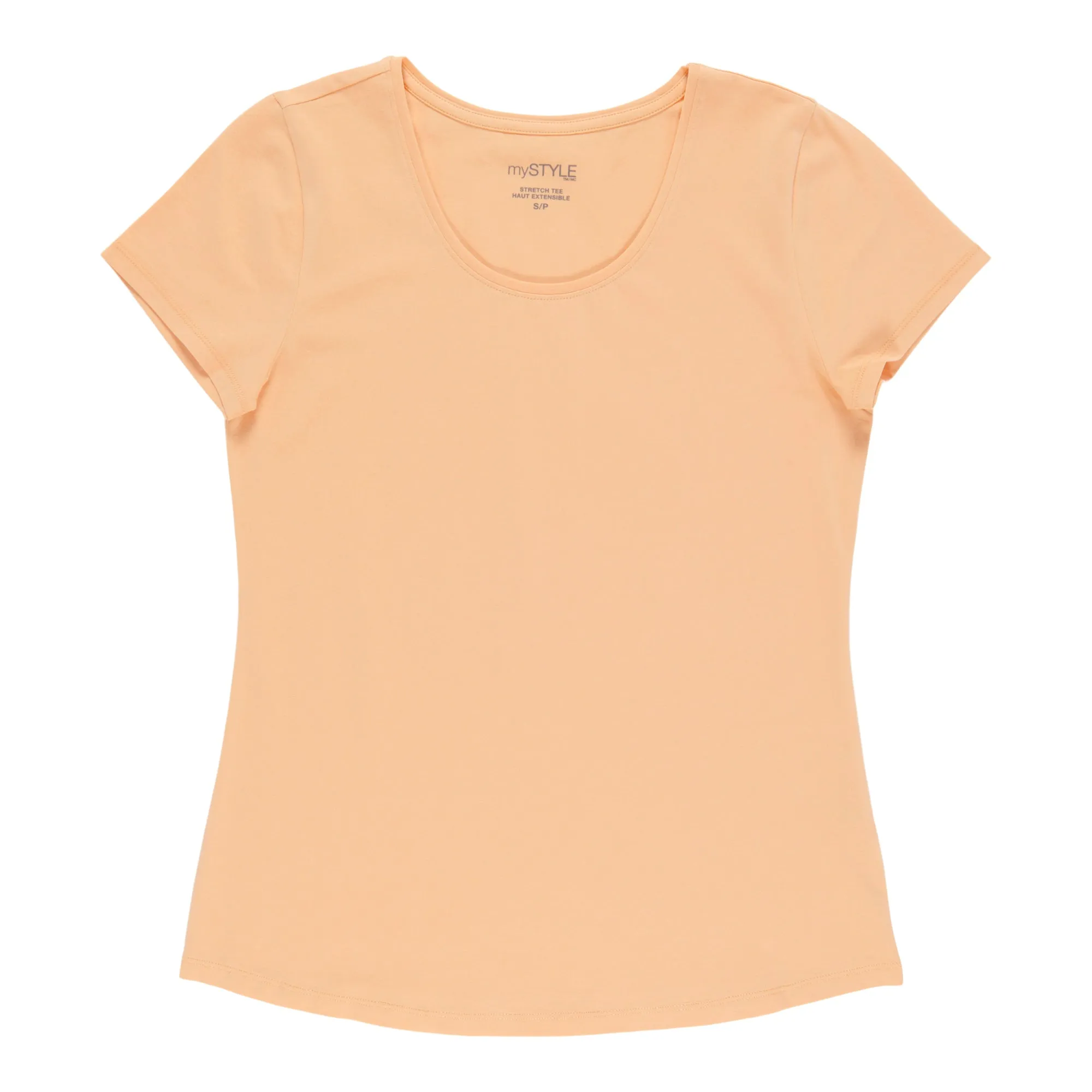 mySTYLE Women's Scoop Neck Stretchy T-Shirt sold by Giant Tiger product image thumbnail 3