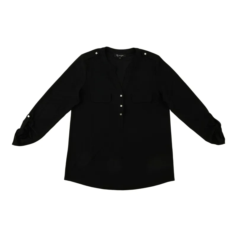 lily morgan Women's Roll Tab Sleeve Top sold by Giant Tiger