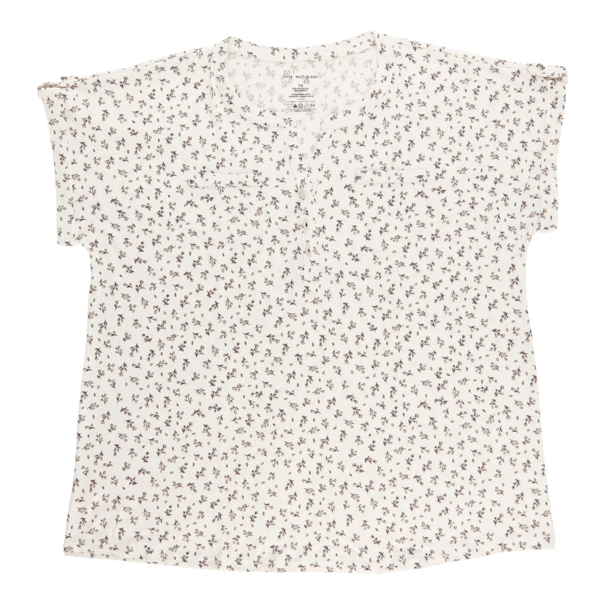 lily morgan Women's Plus Cap Sleeve Top sold by Giant Tiger product image thumbnail 2