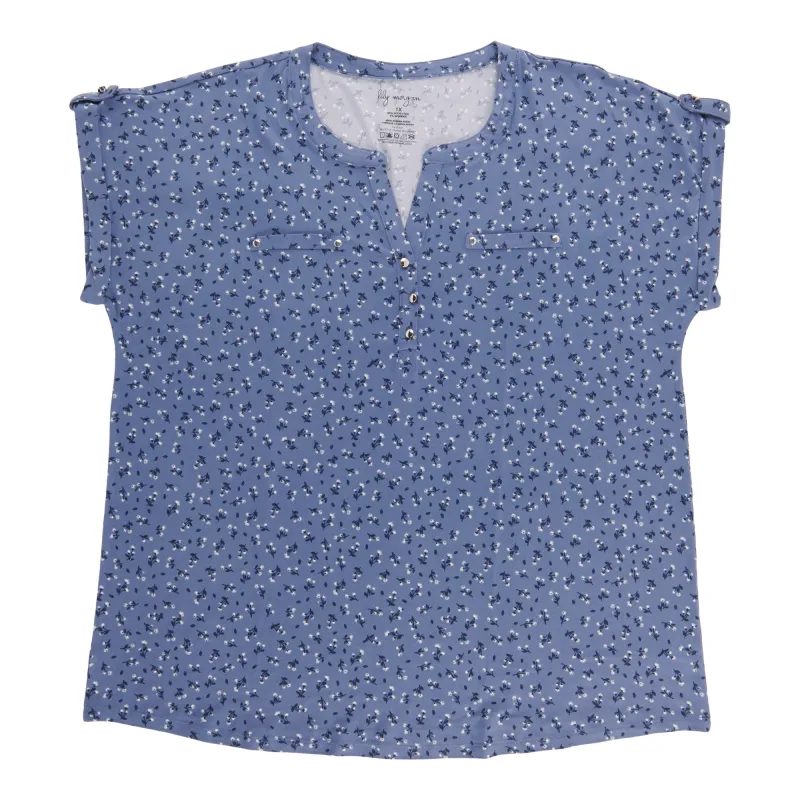 lily morgan Women's Plus Cap Sleeve Top sold by Giant Tiger