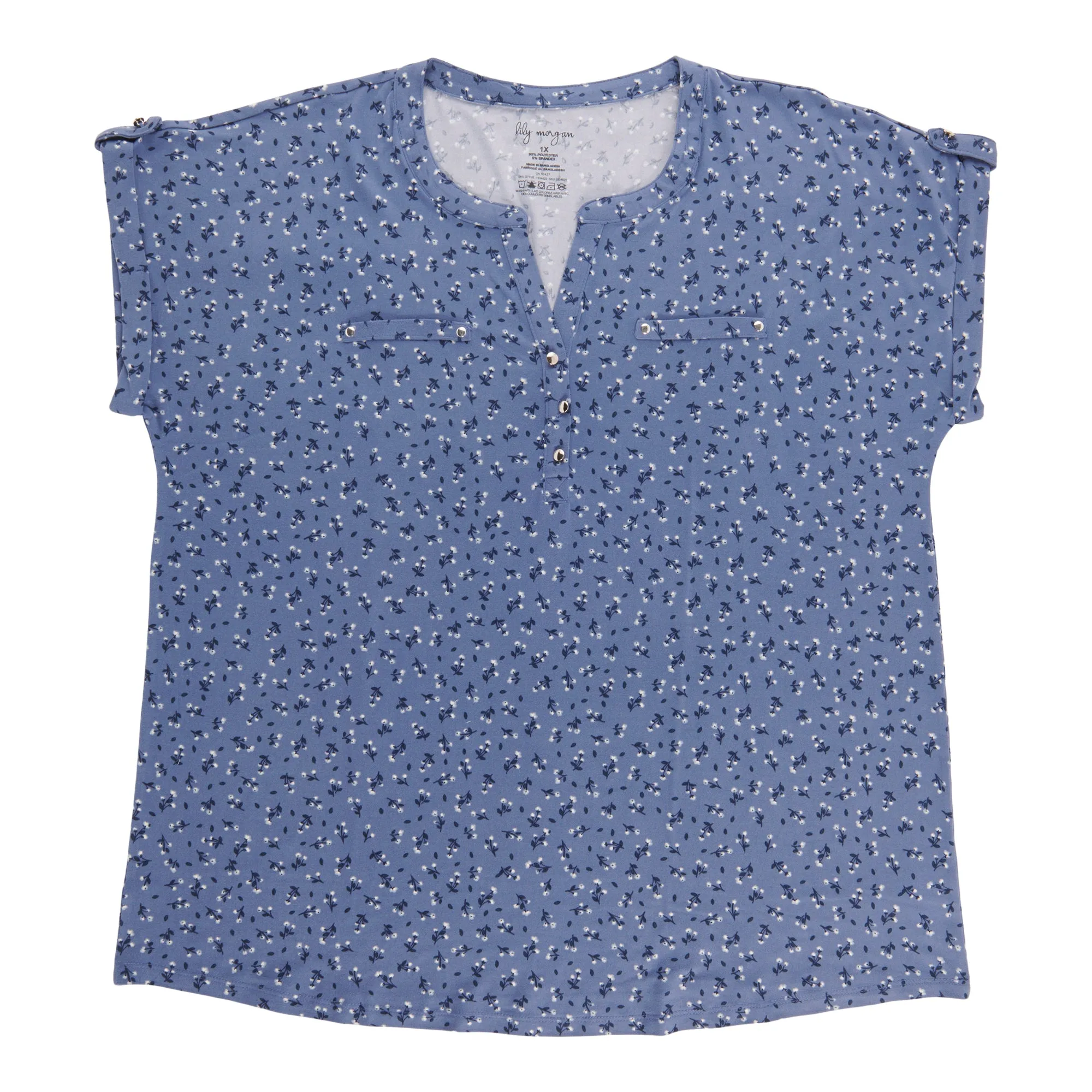 lily morgan Women's Plus Cap Sleeve Top sold by Giant Tiger