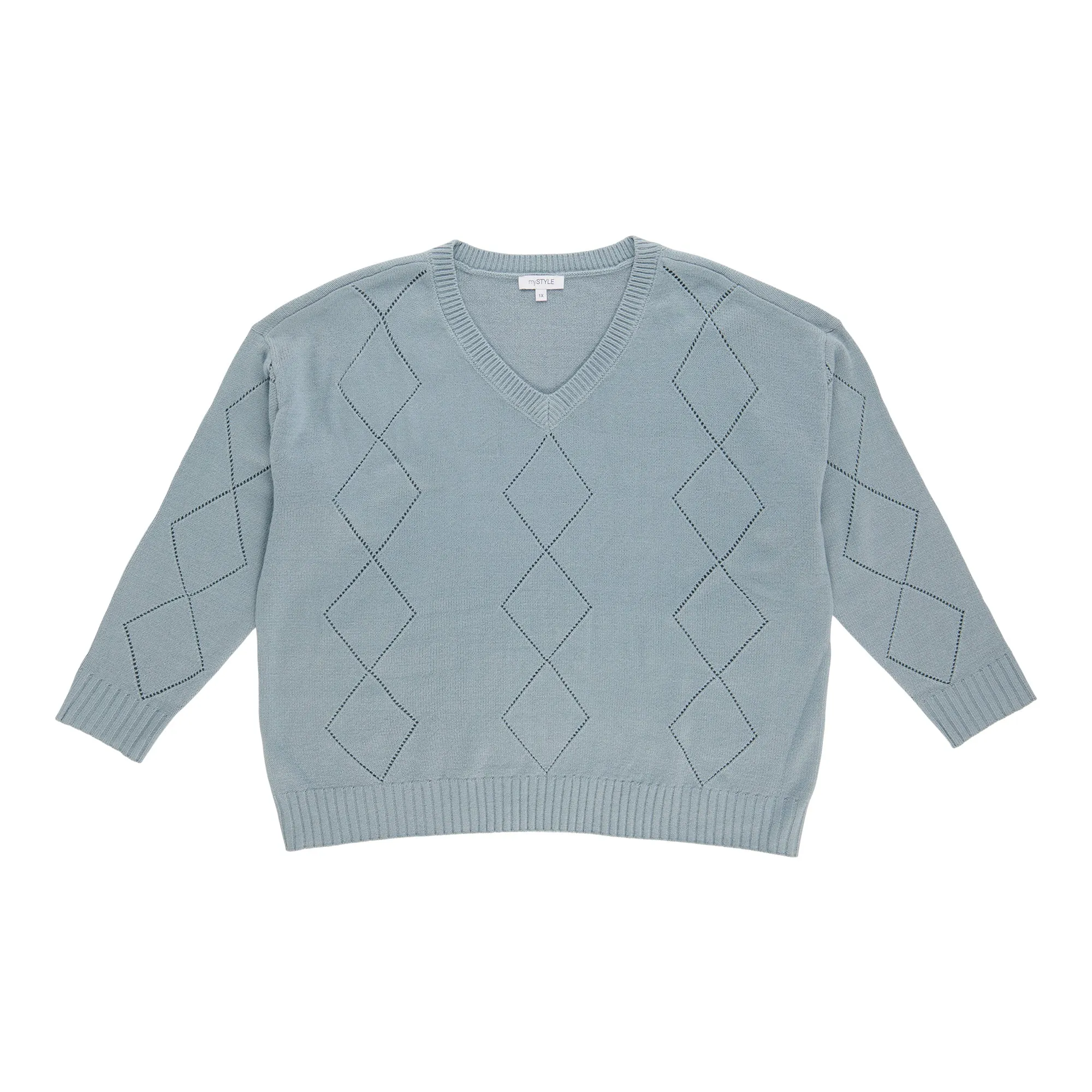 mySTYLE Women's Plus V-Neck Sweater sold by Giant Tiger product image thumbnail 2