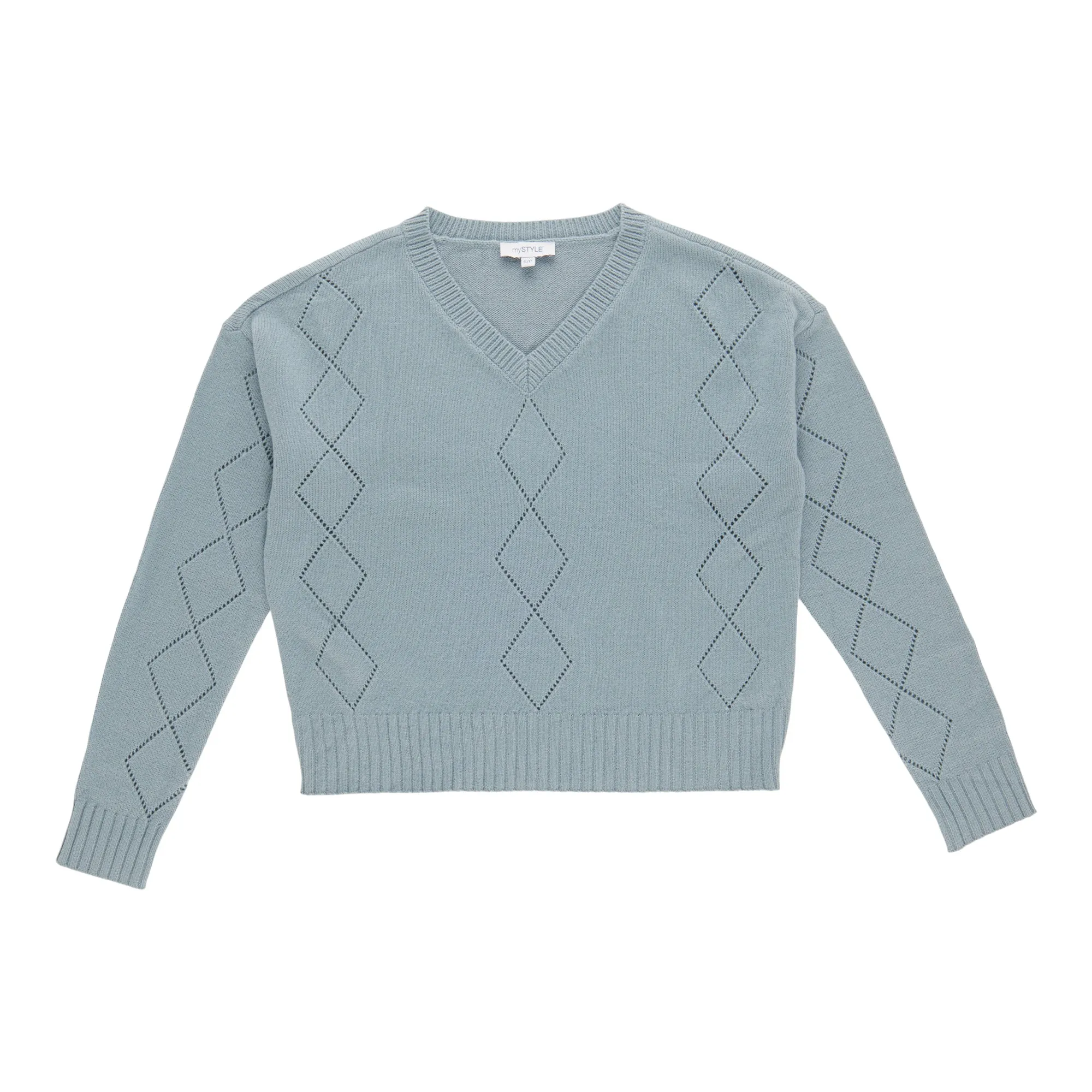 mySTYLE Women's V-Neck Open Cable Sweater sold by Giant Tiger product image thumbnail 2