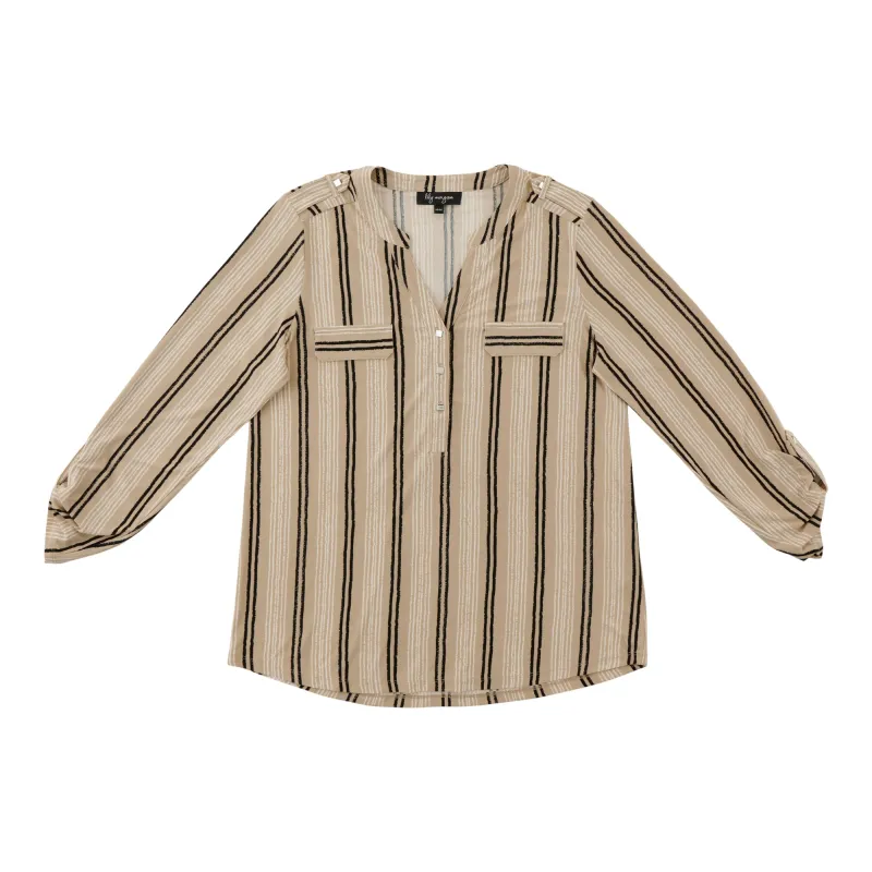 lily morgan Women's Roll Tab Sleeve Top sold by Giant Tiger