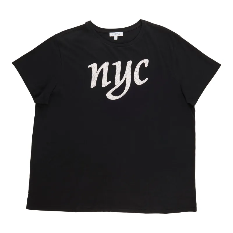 mySTYLE Women's Plus Crew Neck T-Shirt sold by Giant Tiger