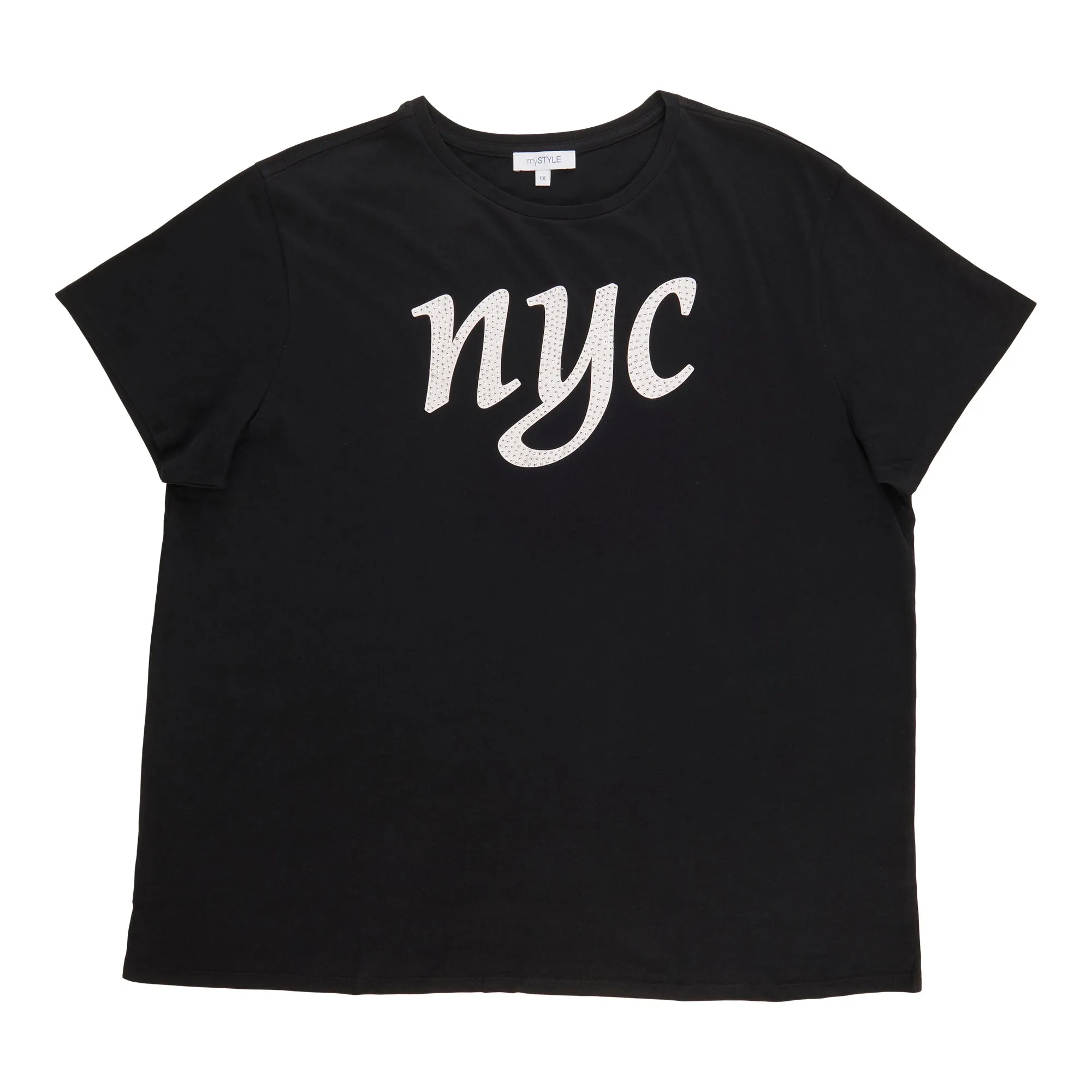 mySTYLE Women's Plus Crew Neck T-Shirt sold by Giant Tiger