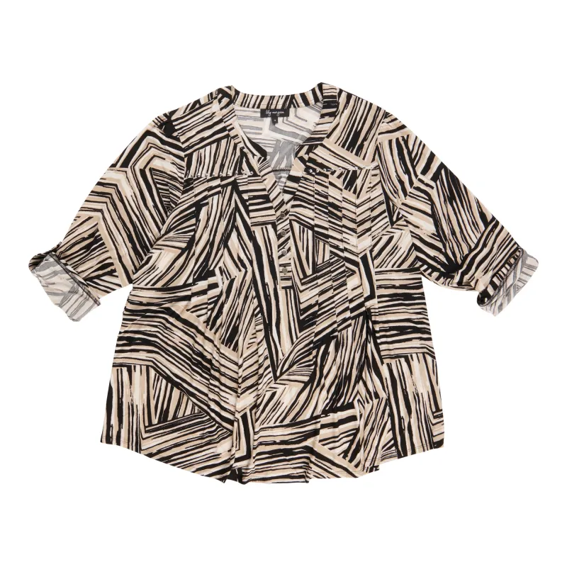 lily morgan Women's Plus V-Neck Top sold by Giant Tiger