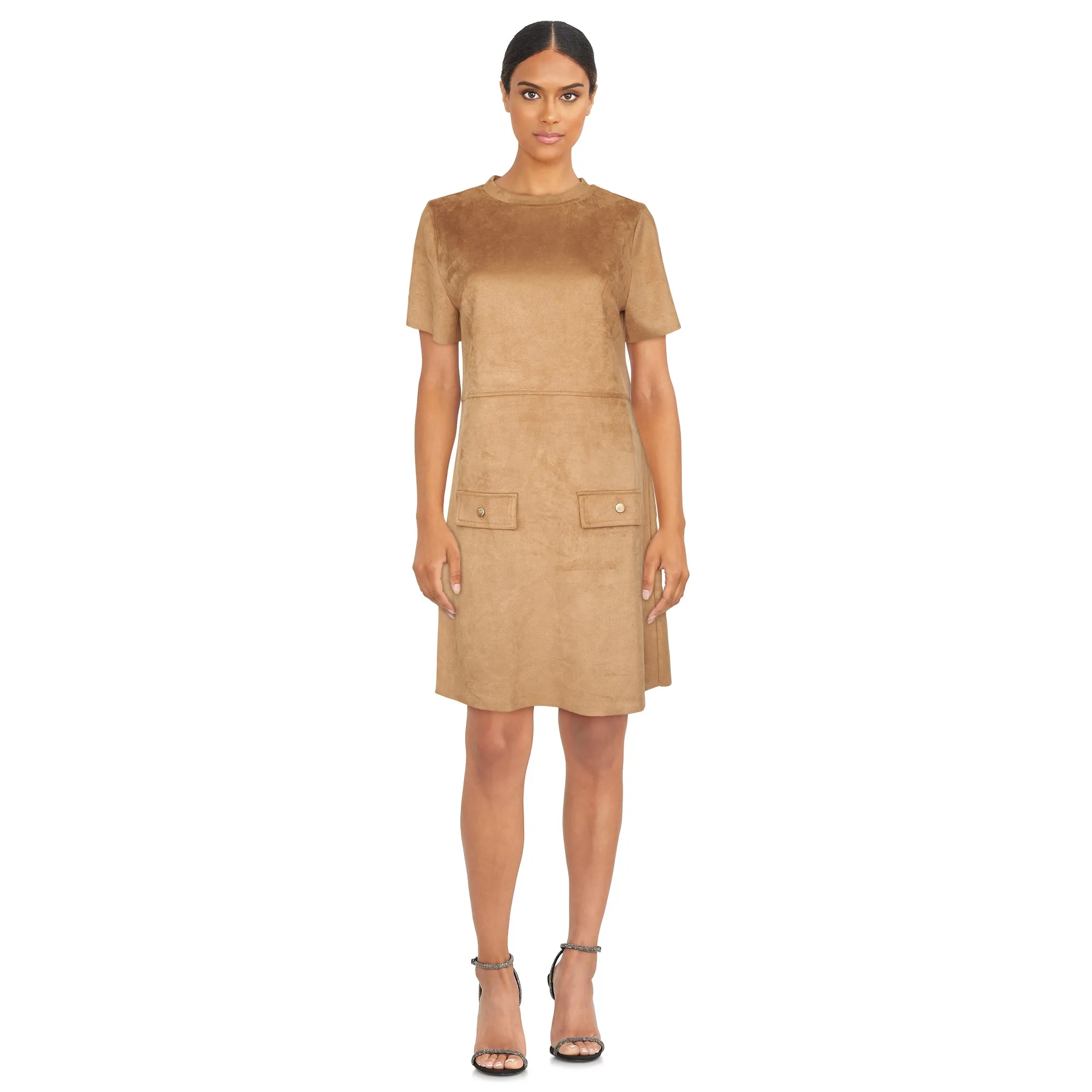 lily morgan Women's Faux Suede Mini Dress sold by Giant Tiger product image thumbnail 3