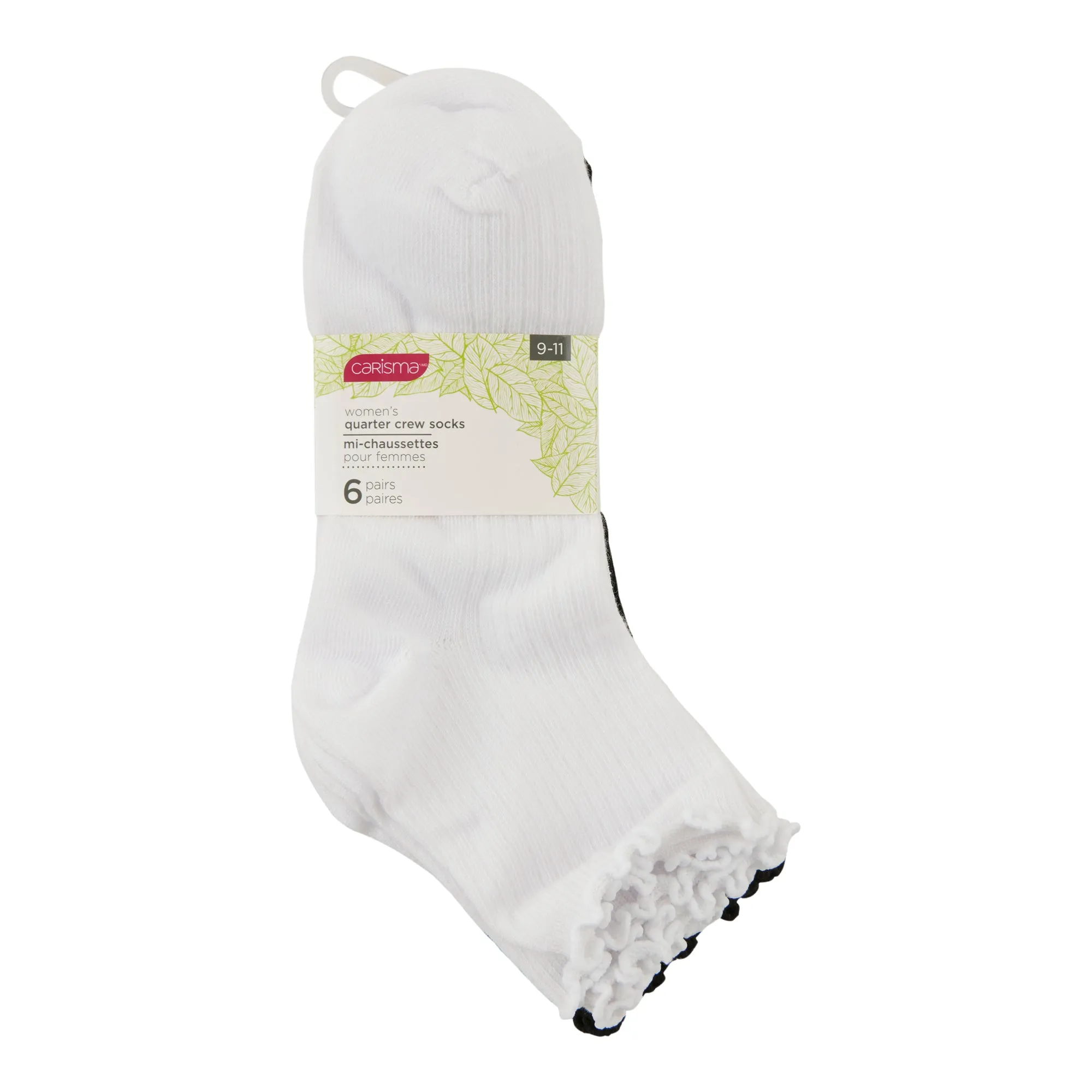 Carisma Women's Ruffled Trim Crew Socks, 6-Pack sold by Giant Tiger product image thumbnail 2