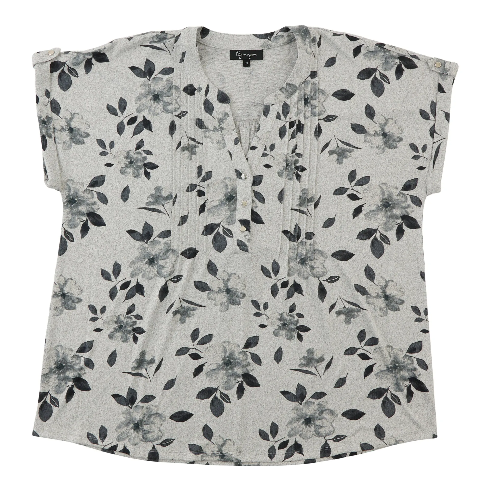 lily morgan Women's Plus Pintuck Top sold by Giant Tiger product image thumbnail 2