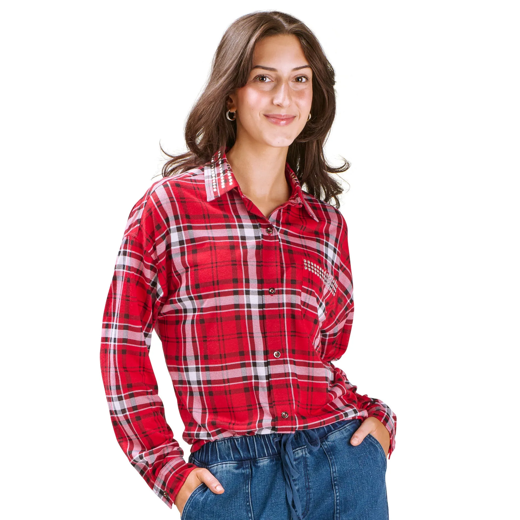 mySTYLE Women's Plaid Shirt sold by Giant Tiger product image thumbnail 3