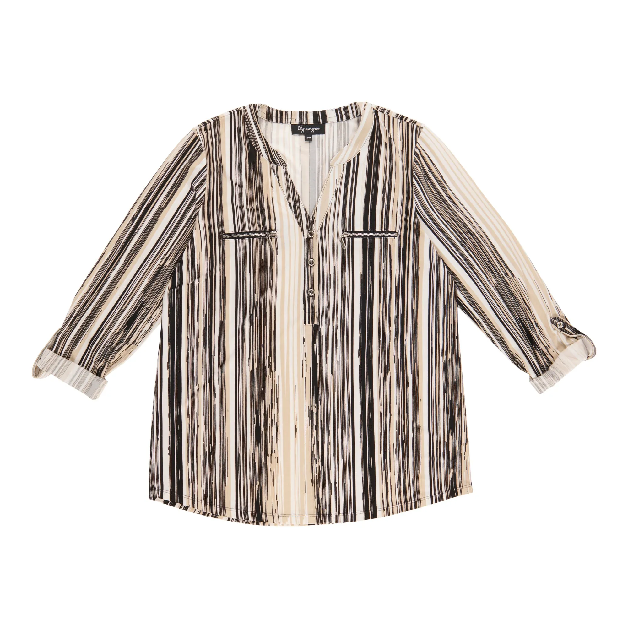 lily morgan Women's Top with Zipper Pockets sold by Giant Tiger
