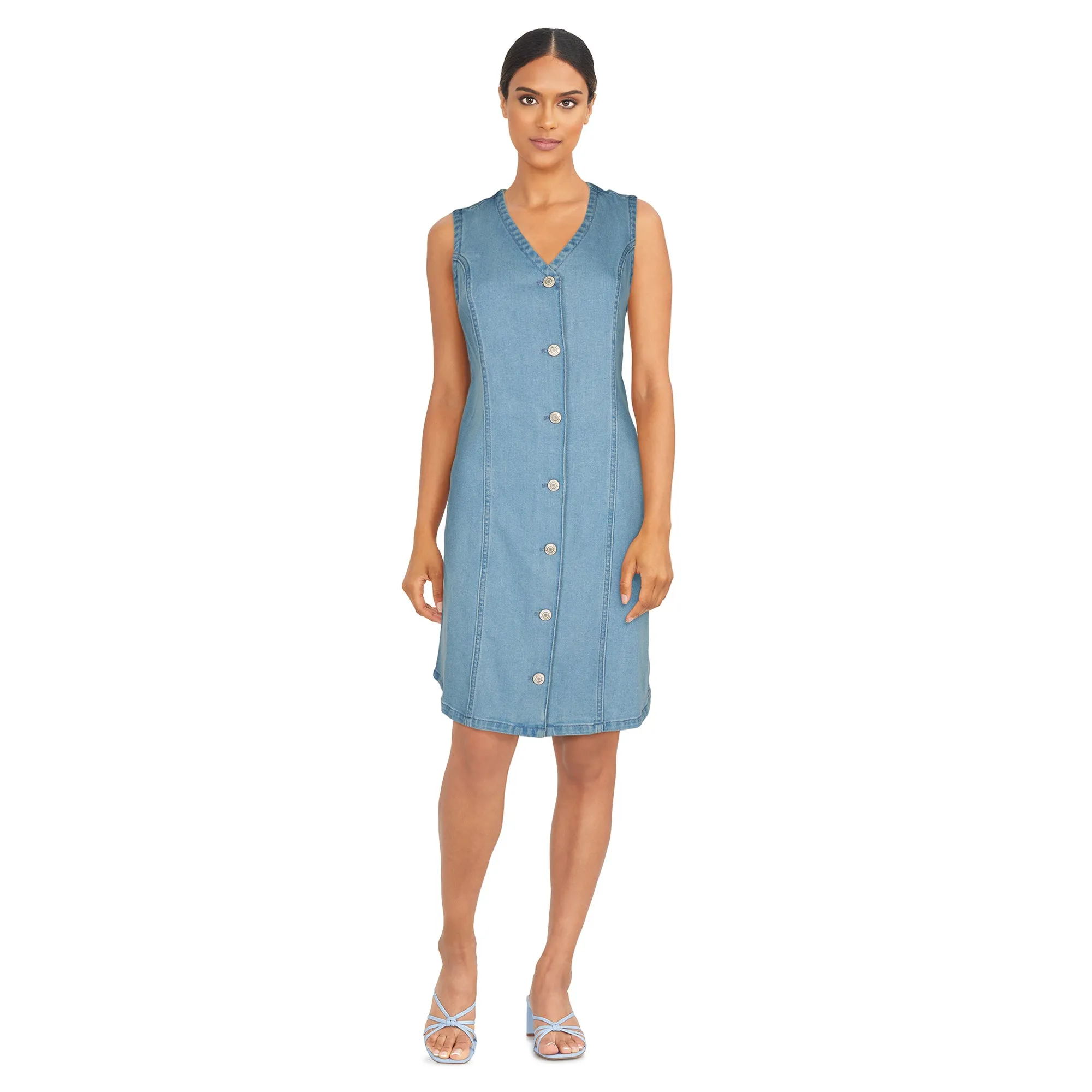 mySTYLE Women's Button Front Denim Dress sold by Giant Tiger