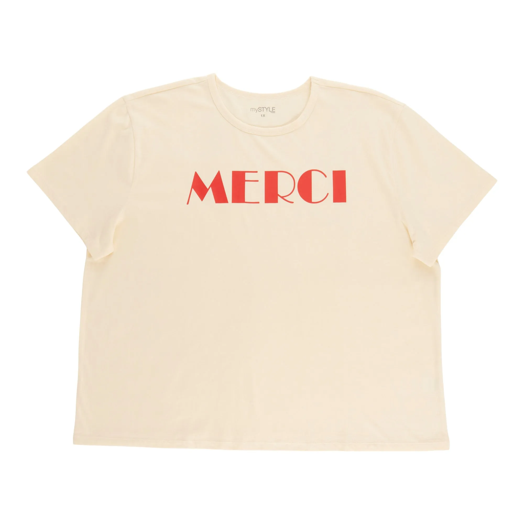 mySTYLE Women's Plus Crew Neck Tee sold by Giant Tiger product image thumbnail 3