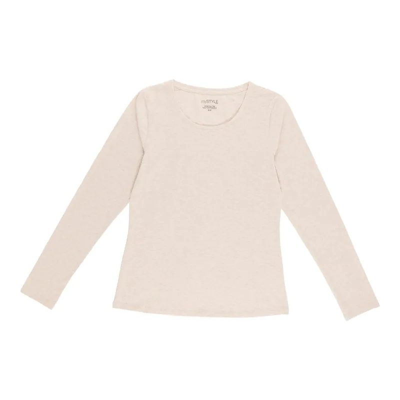 mySTYLE Women's Stretchy Long Sleeve Tee sold by Giant Tiger