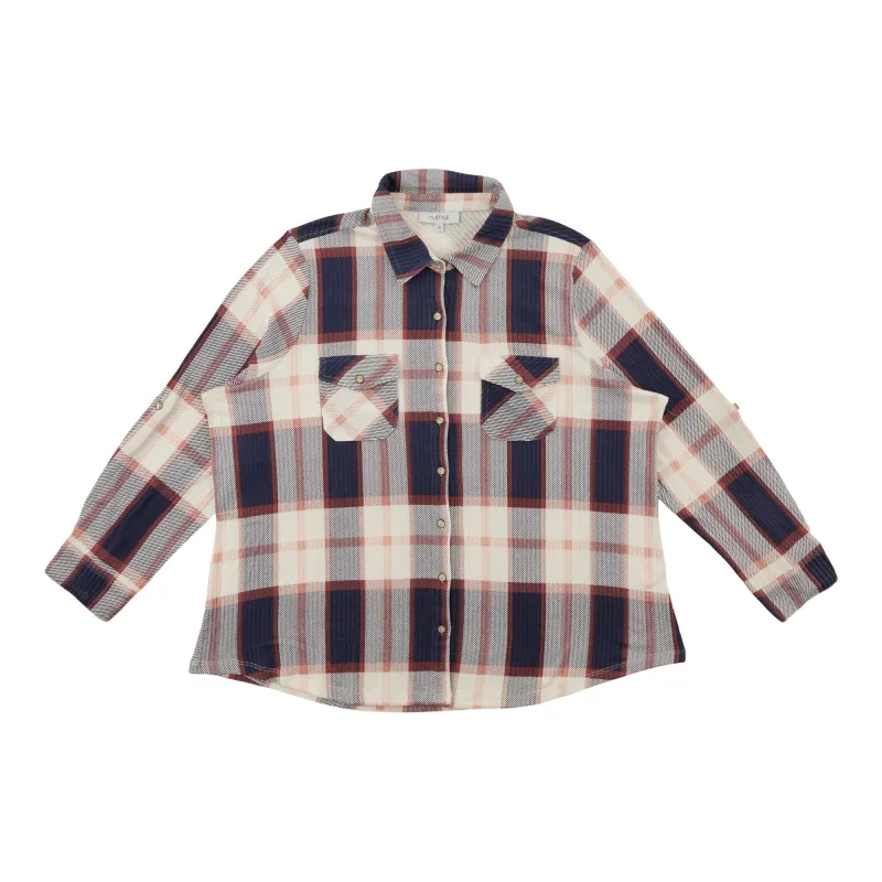 mySTYLE Women's Plus Plaid Shirt sold by Giant Tiger