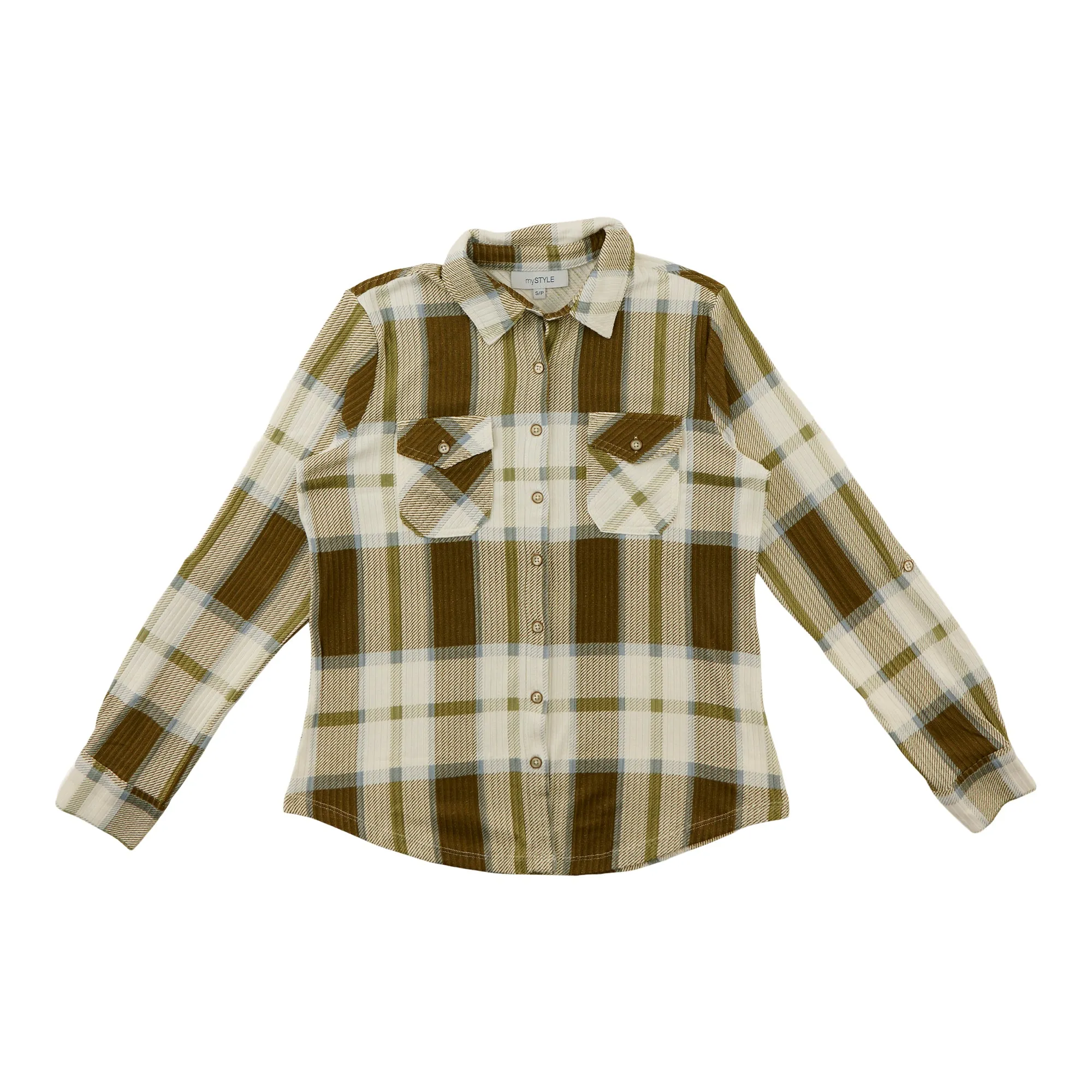 mySTYLE Women's Plaid Shirt sold by Giant Tiger product image thumbnail 2