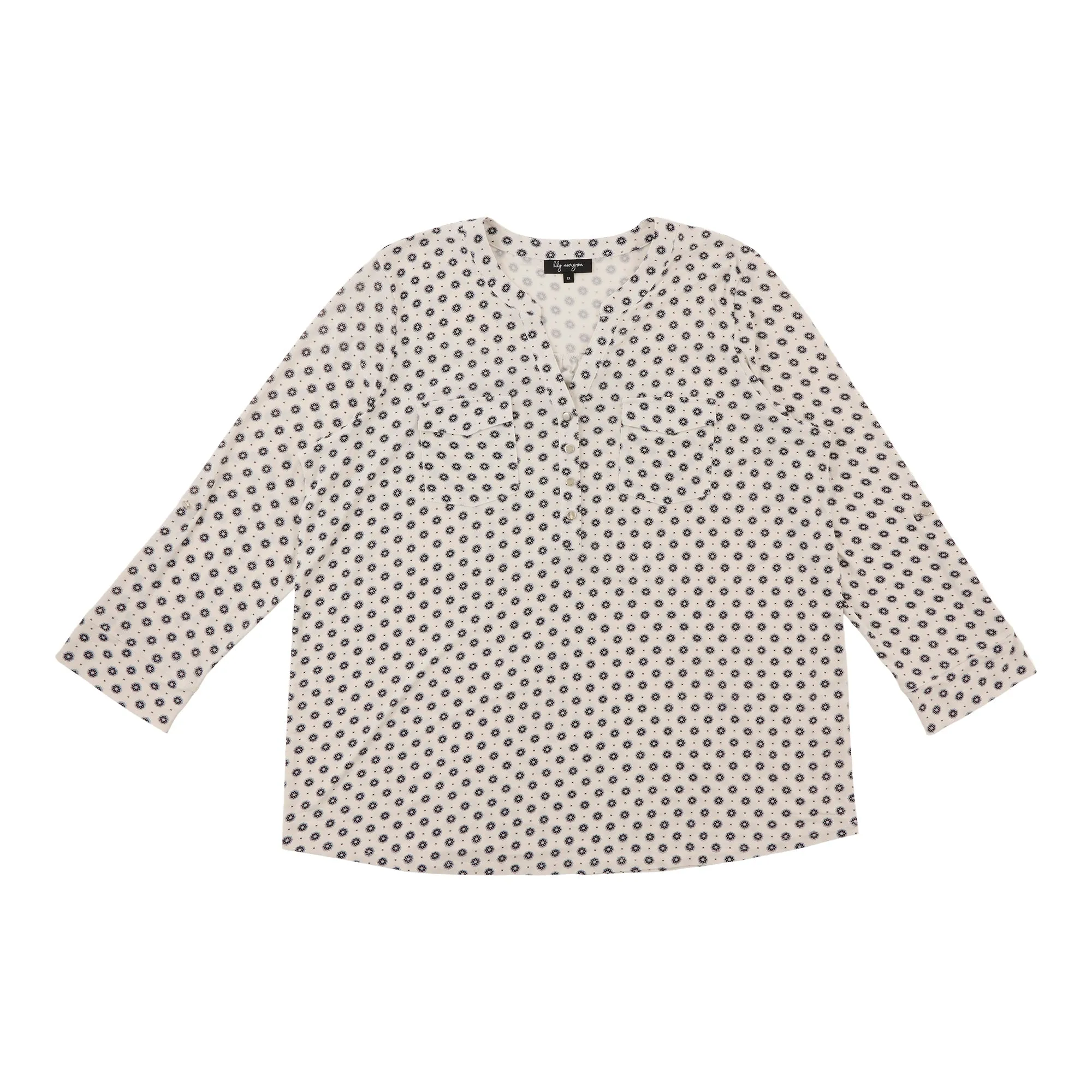 lily morgan Women's Plus Top with Front Pockets sold by Giant Tiger product image thumbnail 4