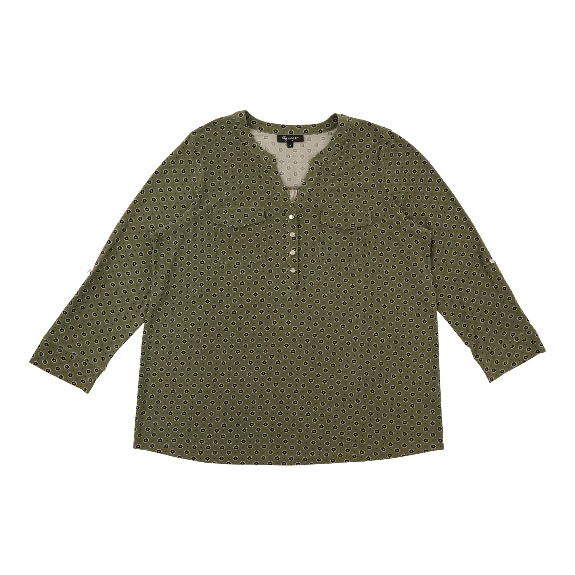 lily morgan Women's Plus Top with Front Pockets sold by Giant Tiger product image thumbnail 3