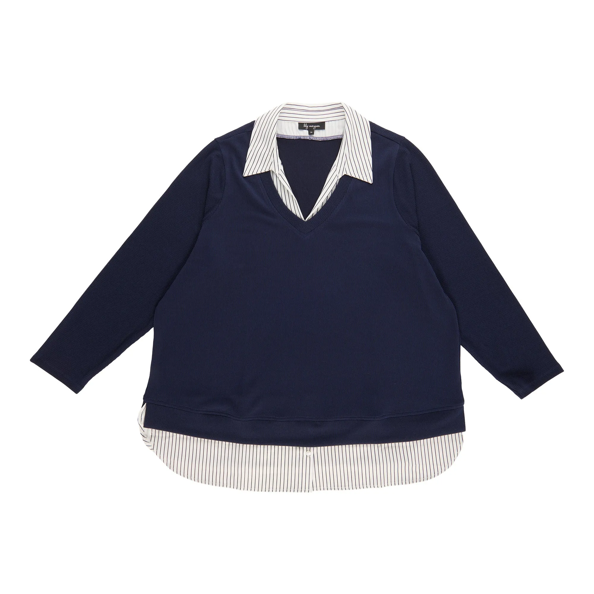 lily morgan Women's Plus Collared Sweater sold by Giant Tiger product image thumbnail 3