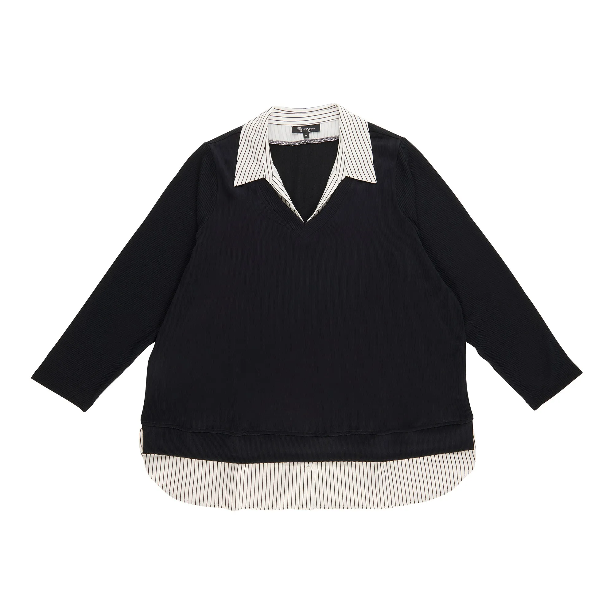 lily morgan Women's Plus Collared Sweater sold by Giant Tiger product image thumbnail 4