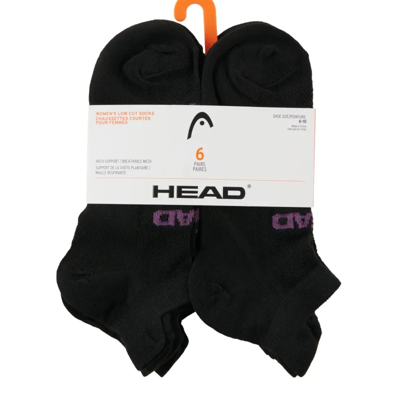 HEAD Women's Low-Cut Socks, 6-Pack sold by Giant Tiger