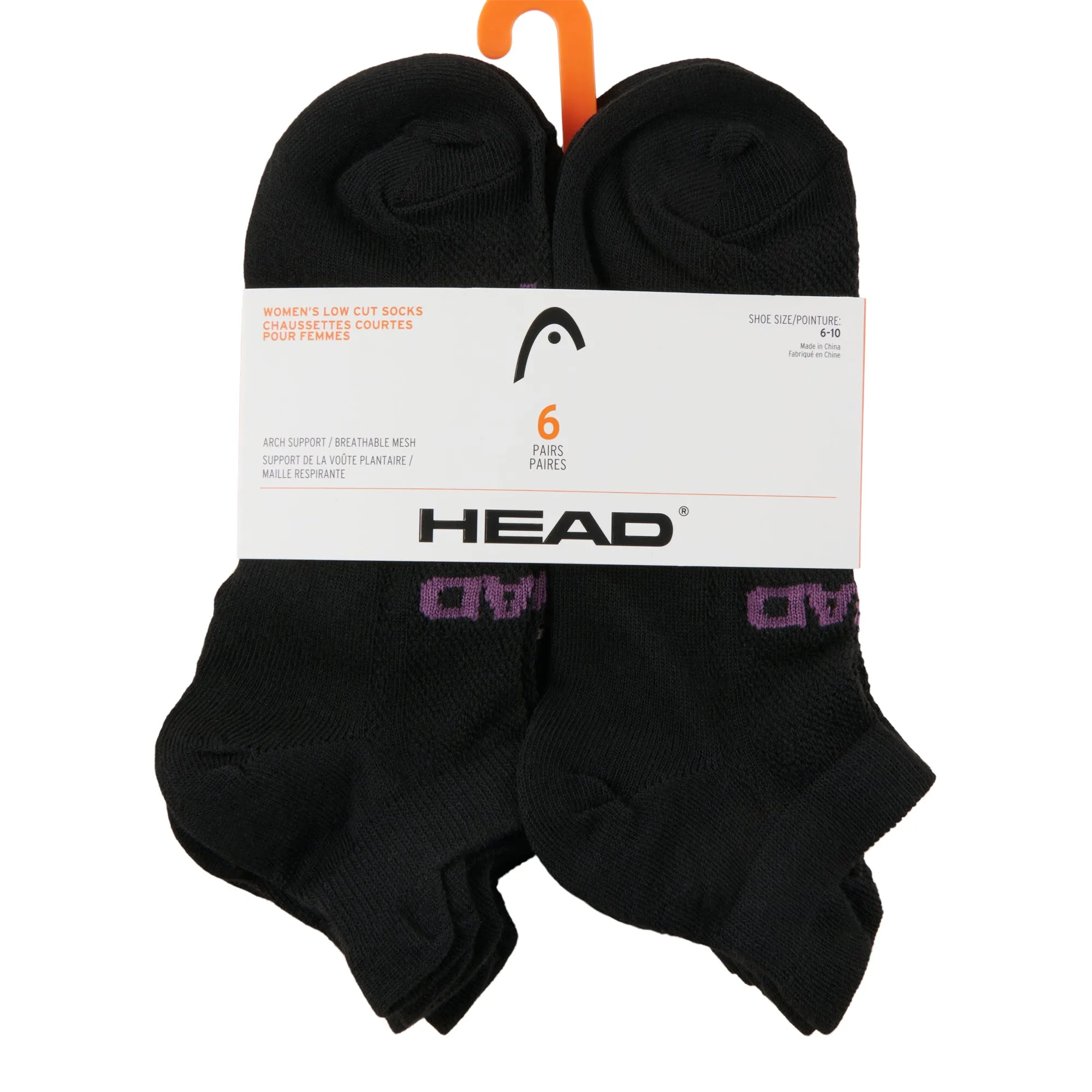 HEAD Women's Low-Cut Socks, 6-Pack sold by Giant Tiger