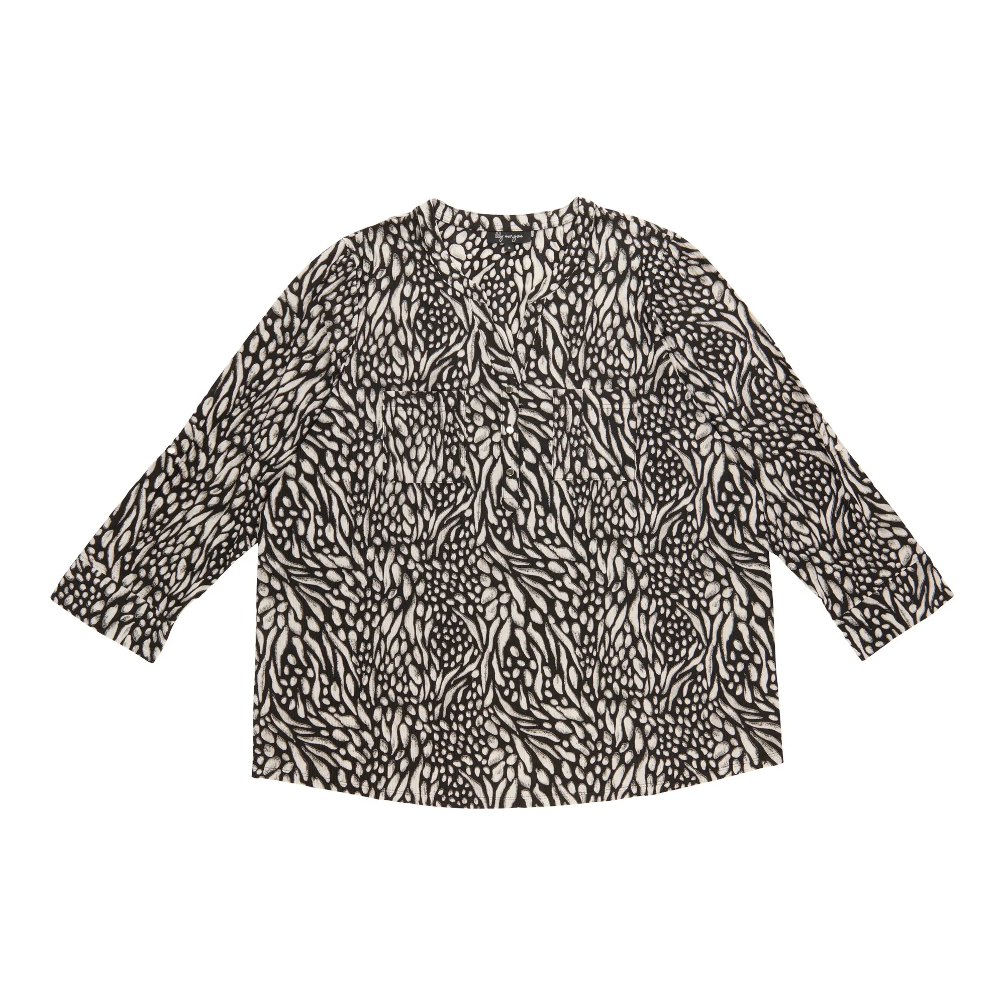 lily morgan Women's Plus Top with Flap Pockets sold by Giant Tiger product image thumbnail 4