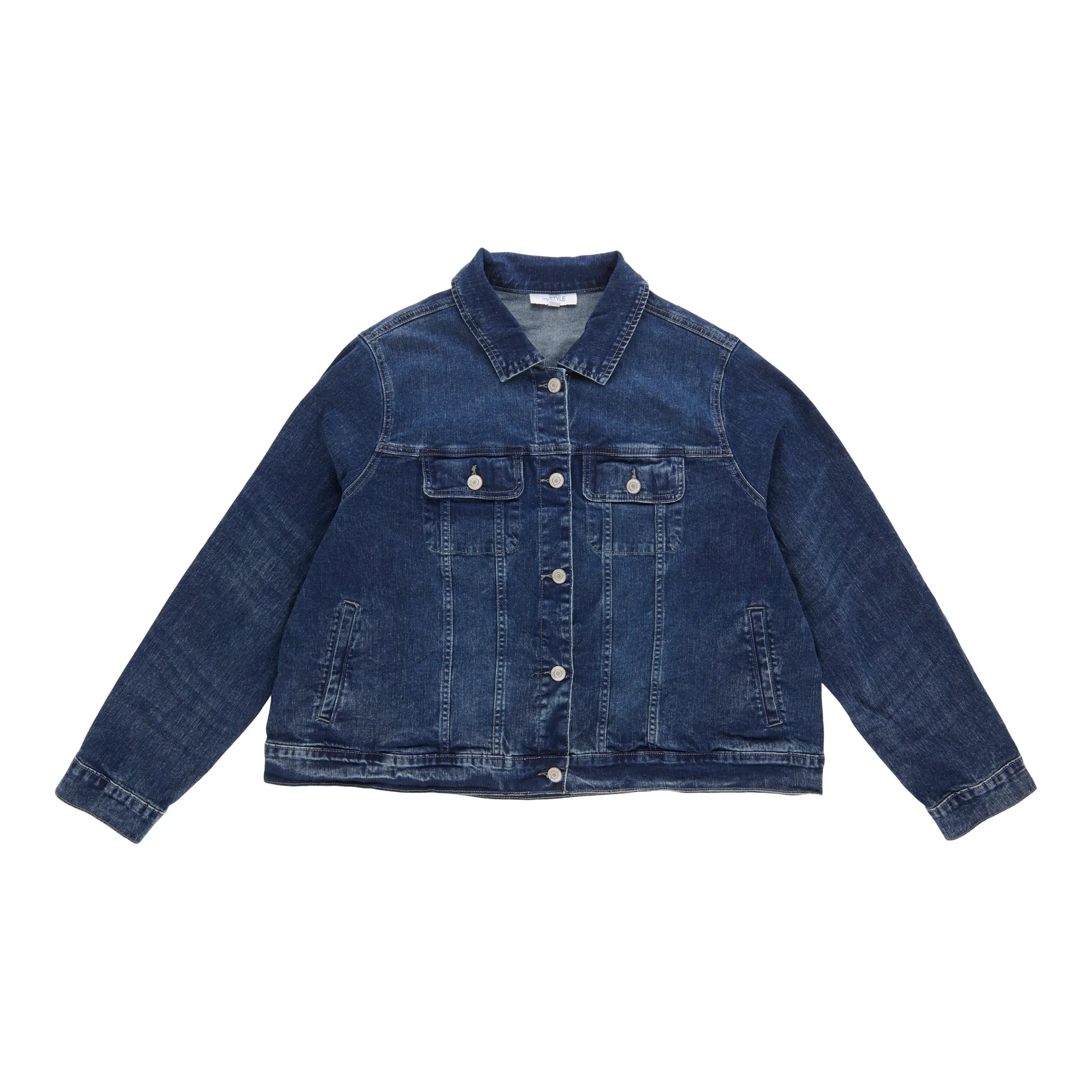 mySTYLE Women's Plus Denim Jacket sold by Giant Tiger