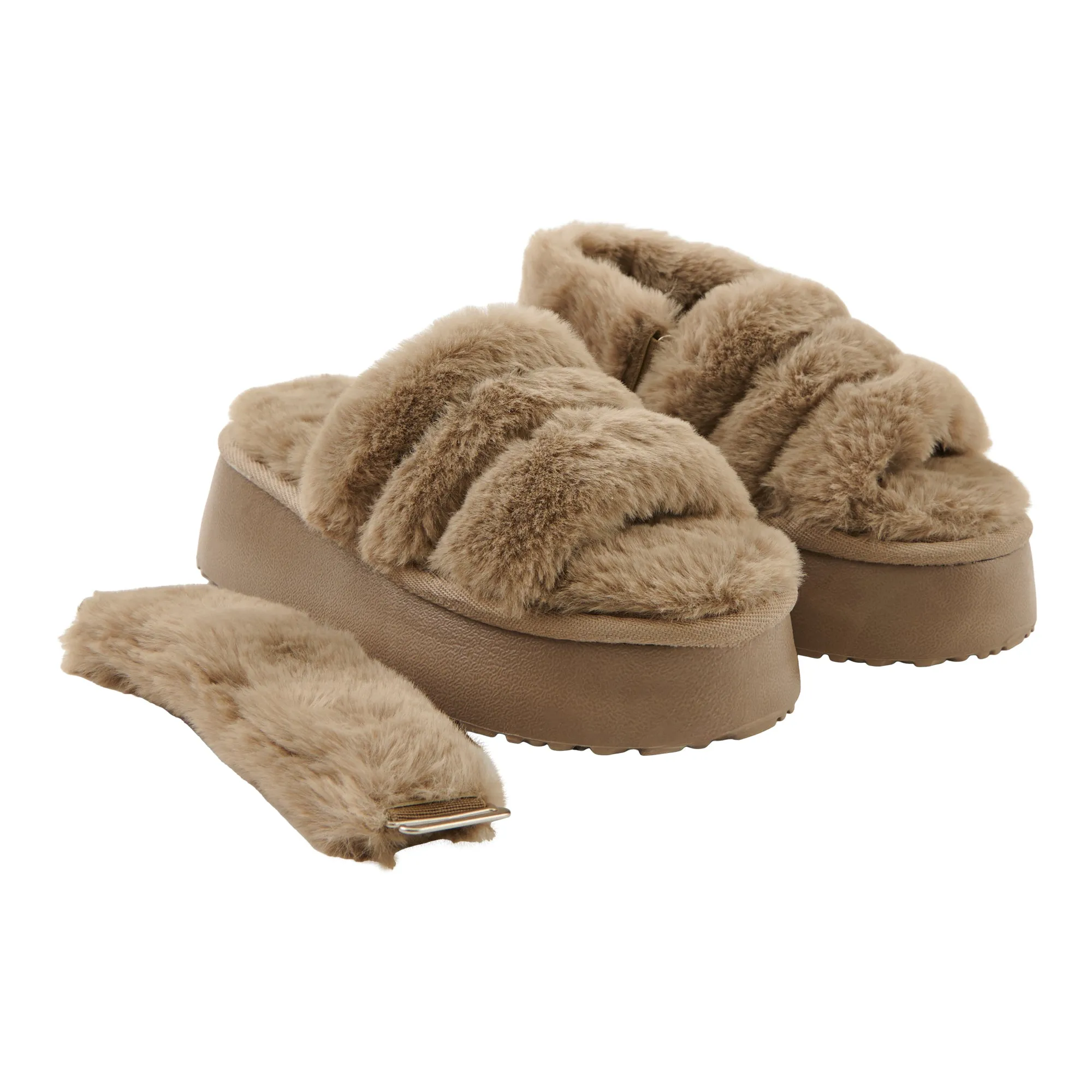 Women's Plush Fur Slippers sold by Giant Tiger product image thumbnail 4